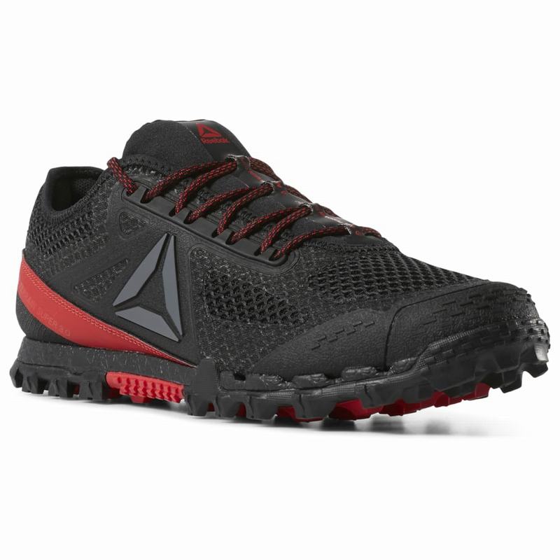 Adidasi Alergare Reebok At Super 3.0 Stealth Barbati Negrii/Rosii Romania VU1227CK